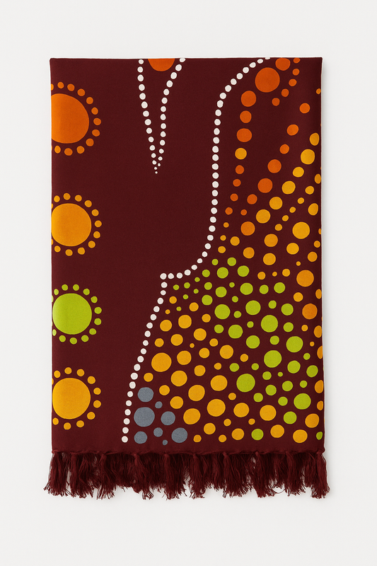 Sarong Wrap Burgundy