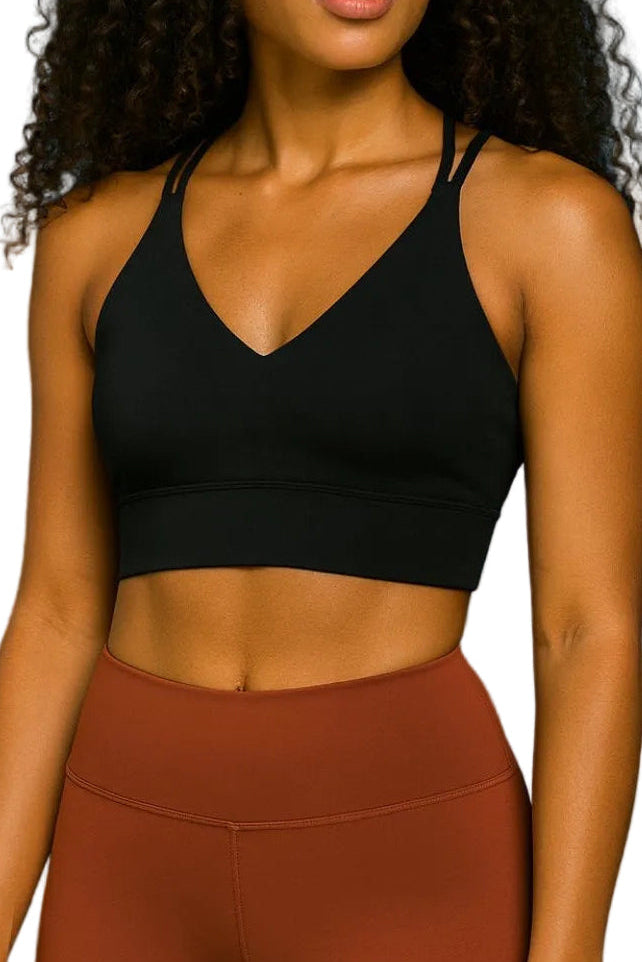 Activewear Sports Bra Crisscross Straps