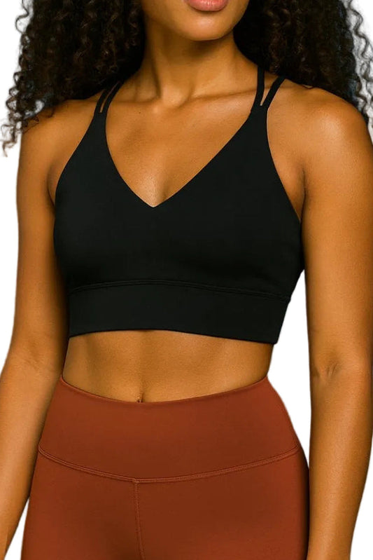 Activewear Sports Bra Crisscross Straps